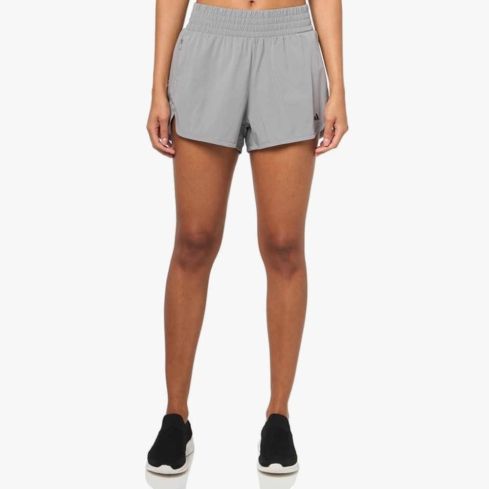 adidas Women's Pacer Stretch Woven Zipper Pocket Lux Shorts